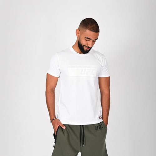 UFC T-shirt Blanc Officiel Homme – 100% Coton – Collection 2025/2026 – Sport, Training &...