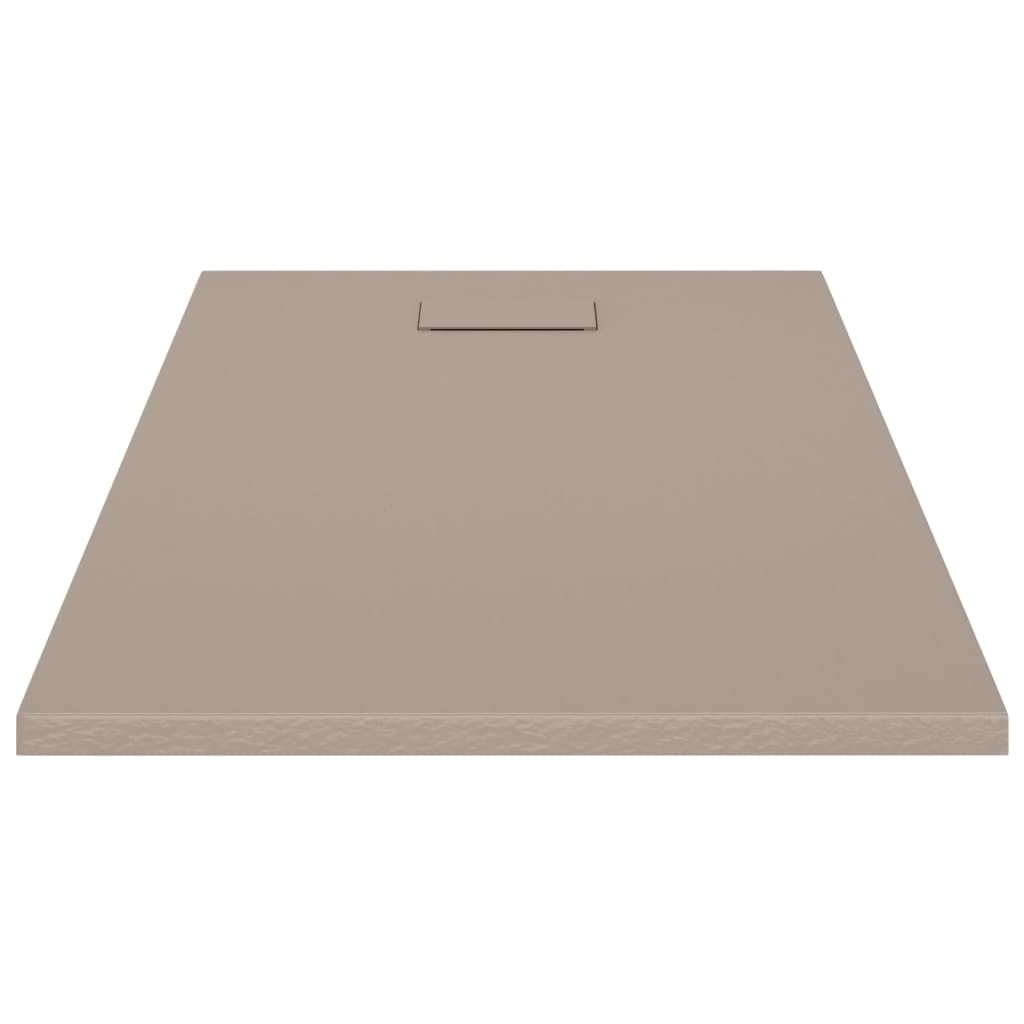 Homogen Piatto doccia SMC marrone, 120 x 70 cm, con soglia bassa, durevole, superficie antiscivolo, per ristrutturazione del bagno, facile montaggio, accessorio di ricambio, adatto al pavimento