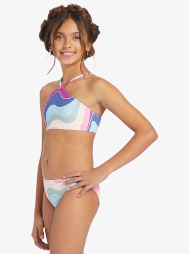 Image of Roxy Girls Vacation Memories Crop Top Set Swimsuit Set