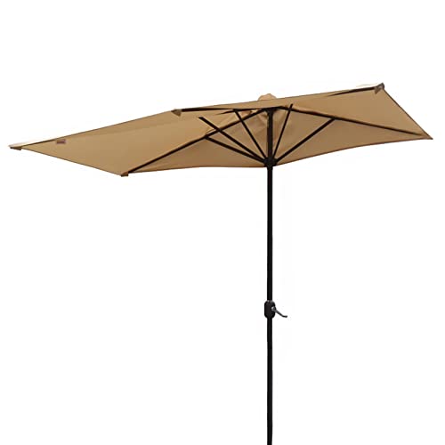 Toile de parasol de balcon beige 2,5x1,2 m pour remplacer un ancien parasol de patio