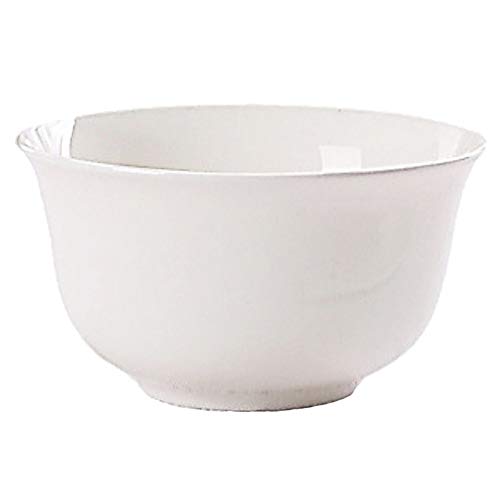 Leblue Small Soup Rice Bowls ~ Set Of 2 Bone China Bowls For Soup, Rice, Ice Cream Or Dessert ~ 4.5 Inch Diameter, White #TOP25