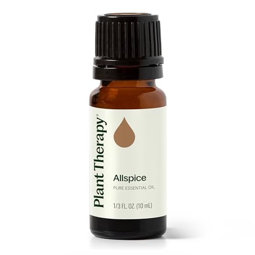 Plant Therapy Allspice Essential Oil 10 mL (1/3 oz) 100% Pure, Undiluted, Warm Aromatherapy, Soothing Muscle Relief, Digestive Support