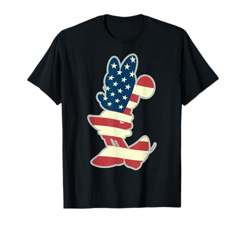 T-shirt Minnie Mouse American Flag idéal comme cadeau pour fans de Disney