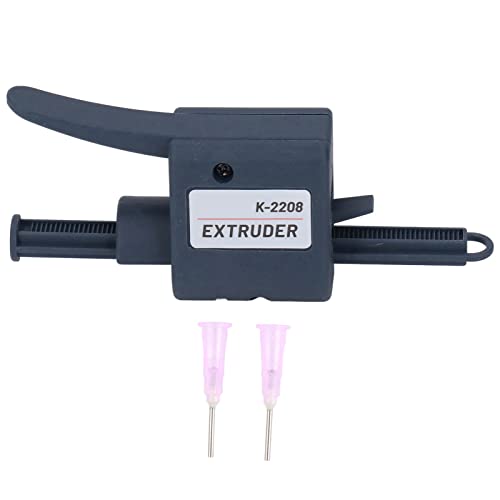 Extrudeuse de pâte K2208 modèle complet avec 2 buses incluses et distributeur de colle à flux électronique portable de 1.3mm pour applications de soudure et de pâtisserie
