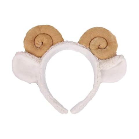 Amosfun orejas de animales de peluche diadema shofar ovejas cuerno cintas para el cabello aros para el cabello sombreros para el año nuevo disfraces de san valentín cosplay Cover
