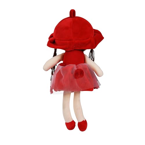 Image of Fun4you Candy Anushka Doll Princess (35 cm) Stuffed Soft Doll for Baby Girls | Adorable Plush Toy | Perfect Cuddly Companion for Kids | Ideal Gift for Birthdays and Special Occasions (Red)