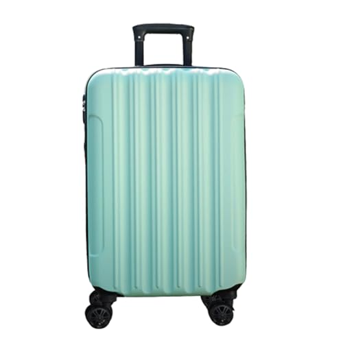大容量45Lの多段式トロリー付きスーツケース - 旅行に便利、耐衝撃性、360度回転キャスター、盗難防止設計(A5Green)
