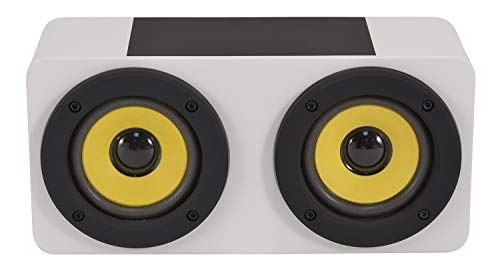 Wireless Touch Magnetic Induction White 9 x 4 Acrylic Amplifier Speaker Dock