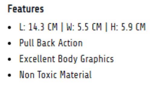 Online Collections Mercedes G Power Jeep Toy Made of Non-Toxic Plastic With Pull Back Action and Excellent Body Graphics (Blue)