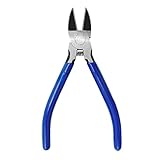 Wire Cutters, 5-Inch Precision Flush Cutters, Spring Loaded Side Cutting Pliers, Sharp Diagonal Cutt