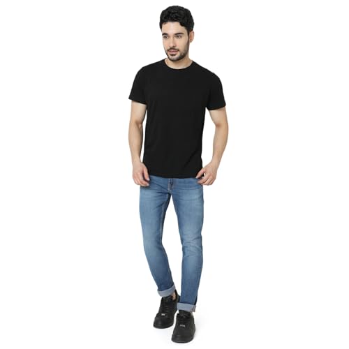 Image of Spykar Men's Skinny Fit Low-Rise Casual Jeans