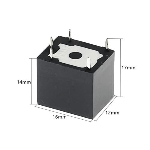 Relé de potencia CC SRA-12VDC-CL 12V 20A tipo PCB 5 pines relé automóvil negro 5 piezas 3