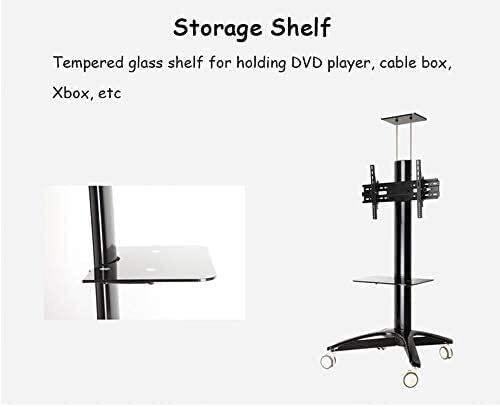 Soporte Móvil para TV con Ruedas y Estante Ajustable miniatura 5