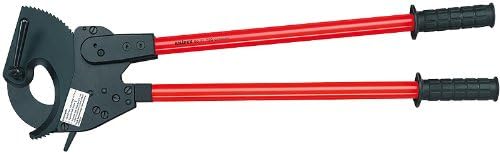KNIPEX 95 31 720 Comfort Grip Ratcheting Type Cable Cutters