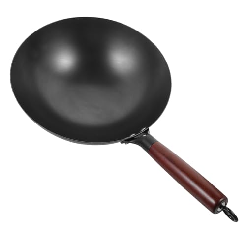 Wok de Hierro con Recubrimiento Antiadherente y Mango Ergonómico
