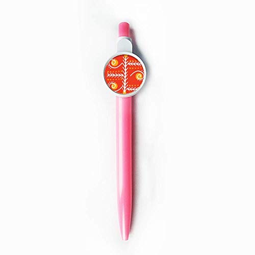 Stylo Mexique Totems Orange Line bleu, un cadeau culturel idéal