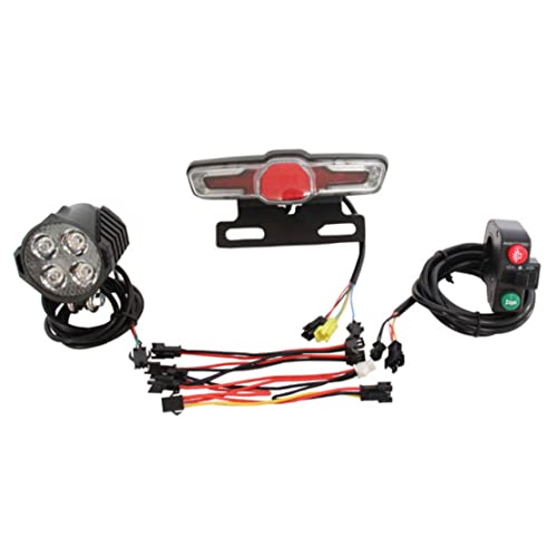 Pettaku Faro e Bici di Bici da Electric Bike Light Group Group Freno gemello Grena Grena Black Set Set Cycling Fieli