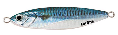 Akami Dentex Jig Color Mackerel Blue, 60 grammes, Leurre artificiel de Slow Jigging