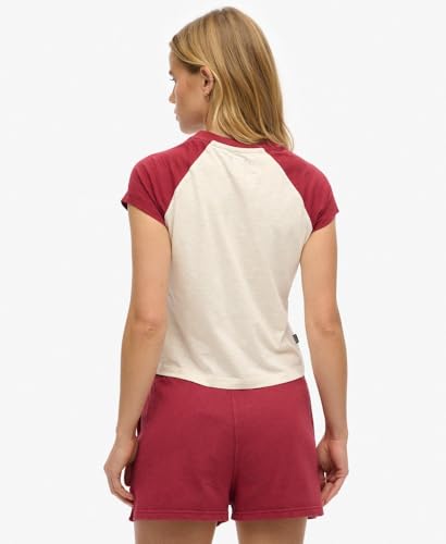 T shirt Superdry T shirt Raglan Essential Logo en coton biologique US 10 - vue 5