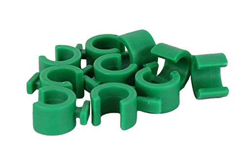 10mm Green Hoop Clips for Flexible Hoops (15)