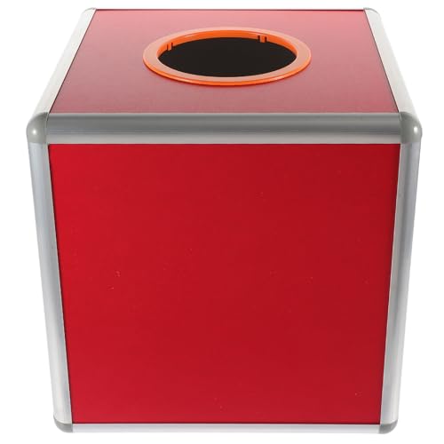 Boîte à billets de tombola rouge pour jeux de loterie et événements