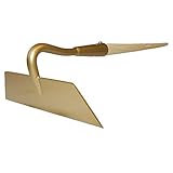 SHW-FIRE Azada de espárragos de 18 cm de ancho, forma trapezoidal, con mango de madera, ideal para campo de espárragos