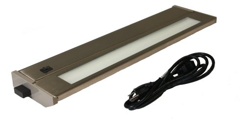 American Lighting 043X-2P-BS Xenon Under Cabinet Lighting, Brushed Steel, 14-Inch