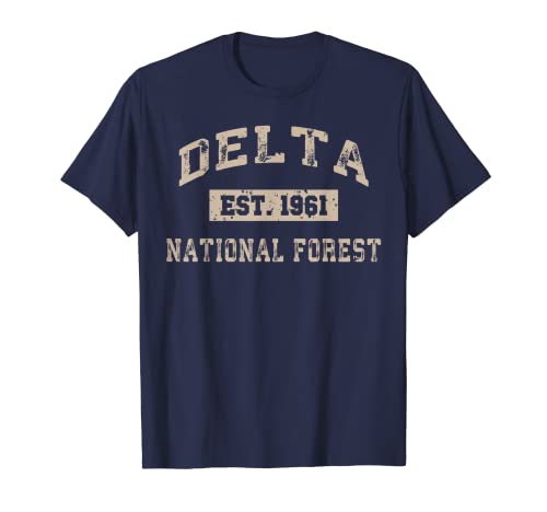 Delta National Forest Est Established Beige Athletic T-Shirt