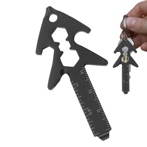 Multiherramienta ligera – Herramienta de bolsillo compacta de acero inoxidable | Supervivencia portátil Multi Tool, Camping para senderismo, camping, mini kit de herramientas para