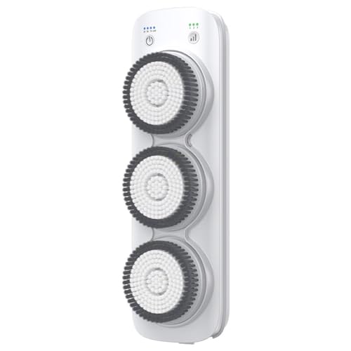 Cepillo Espalda Ducha Cepillo Corporal Electrico Recargable Cepillo Baño Espalda con 3 cabezales de cepillo giratorio rotación de 360° para el baño de la piel