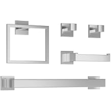 VELIMAX Brushed Nickel Towel Bar, SUS304 Stainless Steel Bathroom Hardware Set, Towel Racks for Bathroom Wall Mounted 16-Inches