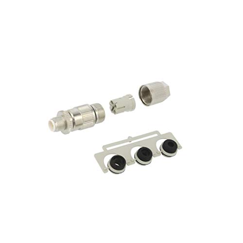 Prise mâle M12 code L-Power HARTING IP67 pour stopper les pannes électriques liées aux vibrations