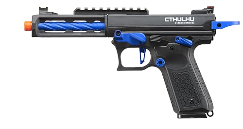 Lancer Tactical Polymer Lightweight Full Auto/Semi Gas Blowback Airsoft Pistol w/Red Dot Mount Plate (Tandemkross Cthulhu) (Blue)