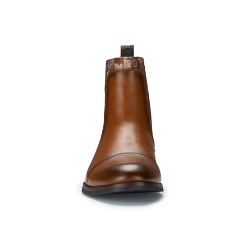 Image of Polar Fox Men's Classic High-Top Chelsea Boot | Stylish Slip-On Ankle Boot for Dress, Casual & Formal Wear