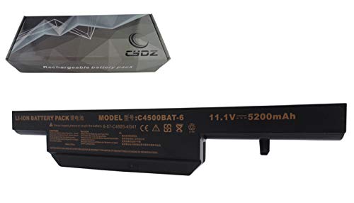 Remplace la batterie de 11,1V 5200mAh C4500BAT-6 6-87-C480S-4G4 6-87-E412S-4D7 pour Clevo C4500 C4501 C4505 C4801 C4805 B5130M B7130 E4105 E4105 Terra Mobile 1511/1512/1526