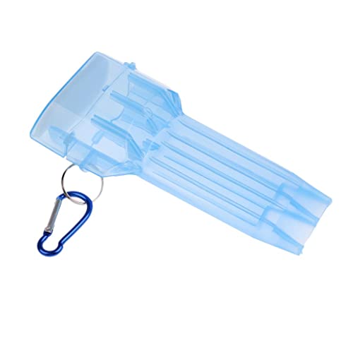 Luzhengyang Fashion Box Portable Plastic Transparent Box with Lock Buckle for Darts - Weight & Storage Case for Steel Tip & Soft Tip Darts - Compact & Stylish Design for Dart - Blue