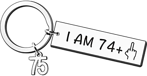 JMIMO Funny Birthday Keyring Gifts for Women Men Boys Girls Happy Bday Stainless Steel Keyring Idea as a Joke Celebration Best Birthday Presents (13th)