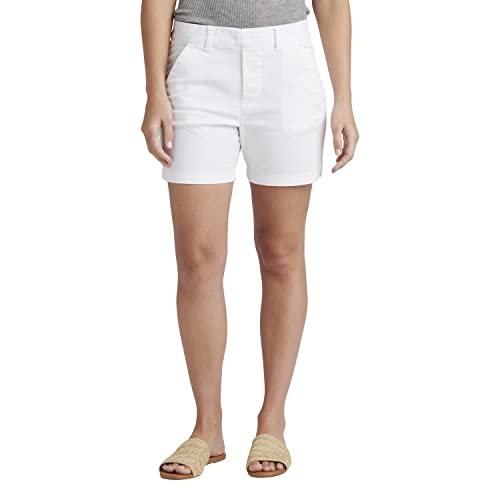 Jag Jeans Women's Maddie Mid Rise 5" Pull-On Short, White, 14 #TOP10