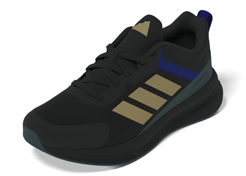 Adidas Unisex Kinder Fortarun 4.0 Shoes JUNIOR, core Black/Khaki/preloved Teal, 39 1/3 EU