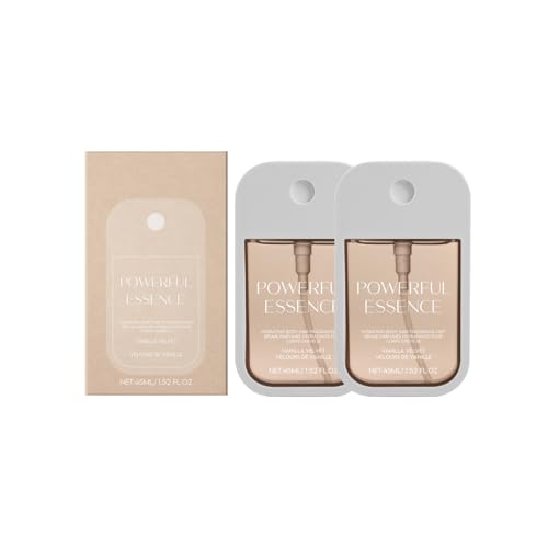 Power Essence - Perfume hidratante para el cuerpo y el cabello, spray corporal de terciopelo de vainilla, para mujeres y hombres, perfume Power Essence Skin Body Mist