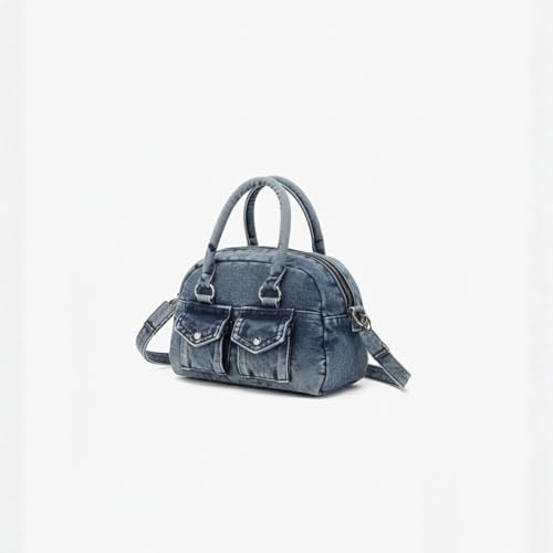 Image of Eco Right Denim Shoulder Bag for Women, Hand Bags for Girls Stylish, Women Handbags with Zipper Pocket
