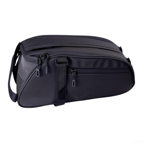 Waterproof Bike Cargo Bag 17L Hard Shell Topcase for Rear Rack - Lockable Cycling Luggage with Keys MTB Road(Without lock)