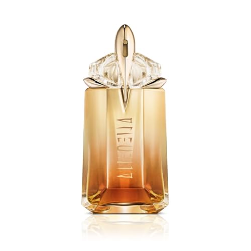 Alien Goddess Intense Eau de Parfum floreale, legnoso e ambrato. Bergamotto, cocco, gelsomino, benzoino e vaniglia.