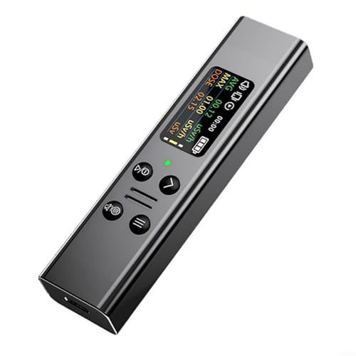 HOHOVYVY Nuklearstrahlungsdetektor Geigerzähler Strahlungsmessgerät Personendosimeter Mit TFT-Farbdisplay(Gray)