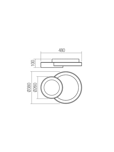 Plafonnier LED moderne or mat pour sublimer votre chambre