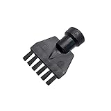 *Color: como se muestra 1 pieza para limpiador a vapor Karcher SG-42 SG-44 SC1 SC2 SC3 SC4 limpiador a vapor de nailon y cobre, cepillo plano, color negro, útil y práctico