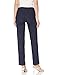 SLIM-SATION Women's Wide Band Pull-On Relaxed Leg Pant with Tummy Control, 18, Denim