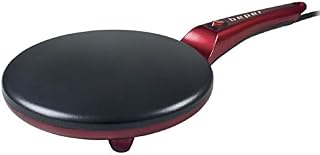 BEPER BT.710Y Electric Crepe Maker with Handle, 800 W, Aluminum Plate with Non-Stick Coating, Red