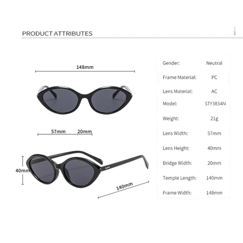 Lunettes de soleil de luxe vintage de forme ovale avec verres de haute qualité - 2