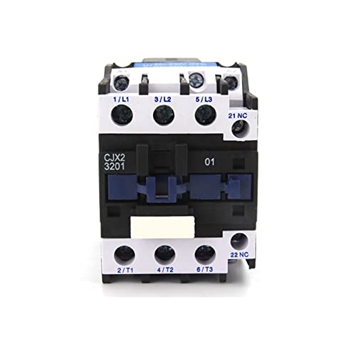 Contacteur électrique industriel 32A CJX2-3201 inverseur triphasé rail DIN 50/60Hz - 2